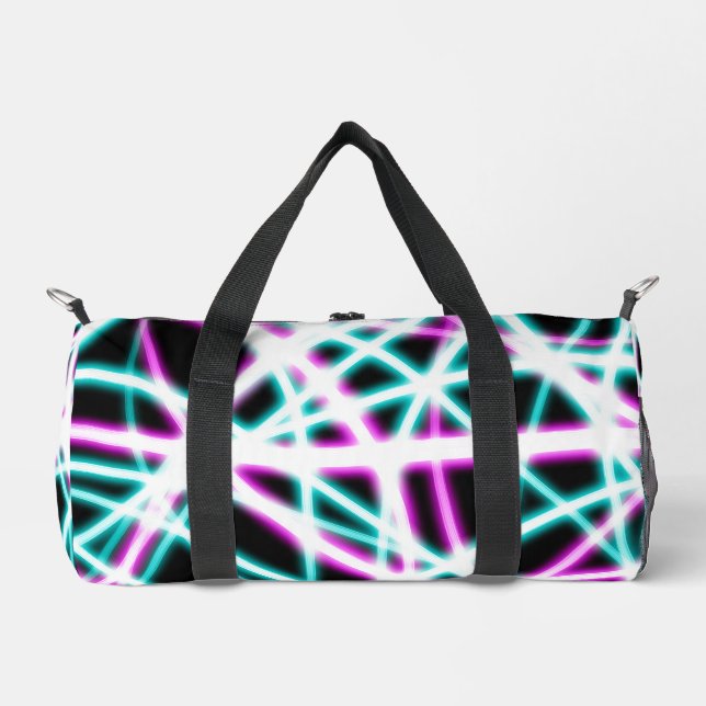 Bolso De Deporte Pequeño Neon Lasers en negro (Anverso)