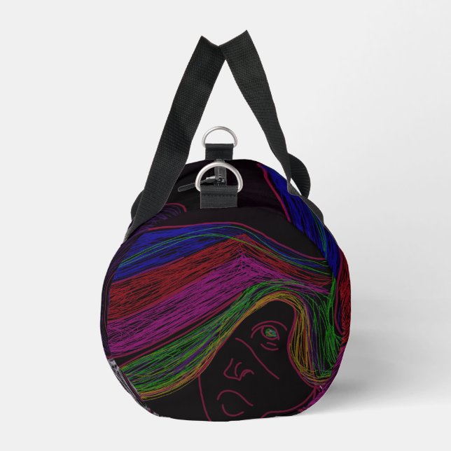 Bolso De Deporte Pequeño Neon String Lights Silhouette Duffel Bag (Izquierda)
