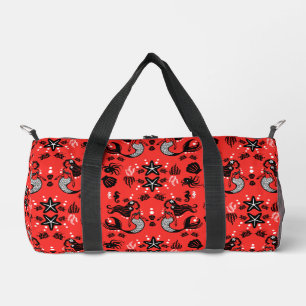 Bolso De Deporte Pequeño Niños Sirena Rojo Rosa