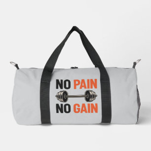 Bolso De Deporte Pequeño No Pain No Gain – Gimnasio de Fitness con Barra de