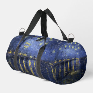 Bolso De Deporte Pequeño Noche estrellada de van Gogh sin tu texto