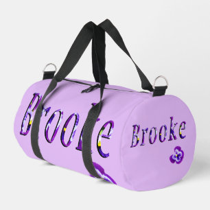 Bolso De Deporte Pequeño Nombre Brooke Floral Púrpura