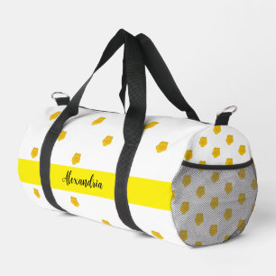 Bolso De Deporte Pequeño Nombre de foto de flor silvestre de color amarillo