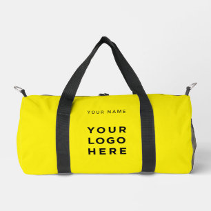 Bolso De Deporte Pequeño Nombre de logotipo de negocio amarillo Instagram F
