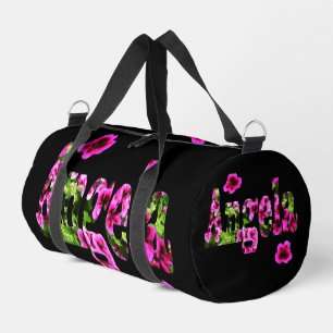 Bolso De Deporte Pequeño Nombre floral rosa Angela,