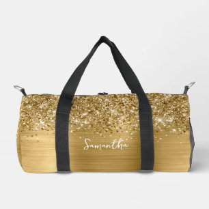 Bolso De Deporte Pequeño Nombre Glam Dorado Brillante