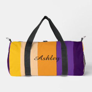 Bolso De Deporte Pequeño Nombre personalizado Colorido Elegante Moderno Est