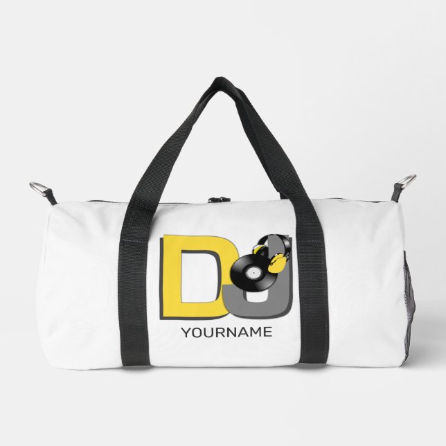 Bolso De Deporte Pequeño nombre personalizado de DJ (Anverso)