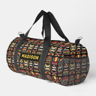 Bolso De Deporte Pequeño Nombre personalizado de Tiki Totems