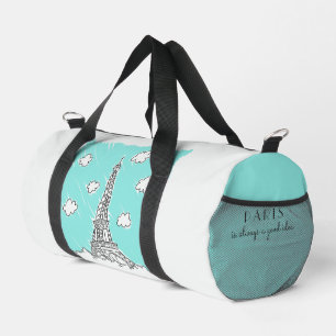 Bolso De Deporte Pequeño Nombre personalizado del Ilustracion de la Torre E