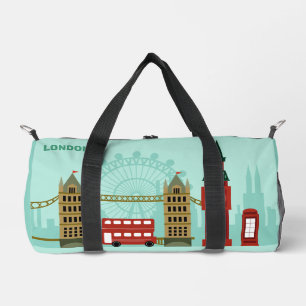 Bolso De Deporte Pequeño Nombre personalizado Ilustracion de Londres