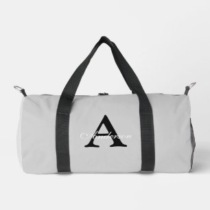 Bolso De Deporte Pequeño Nombre personalizado Monograma Plata fondo