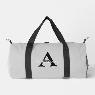 Bolso De Deporte Pequeño Nombre personalizado Monograma Plata fondo