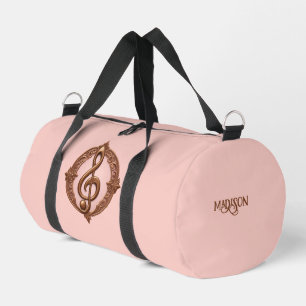 Bolso De Deporte Pequeño Nombre personalizado Nota de limpieza musical