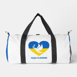 Bolso De Deporte Pequeño Nombre personalizado y paz de texto para Ucrania