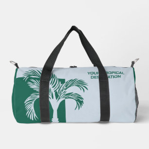 Bolso De Deporte Pequeño Nombre personalizado y vacaciones tropicales de te