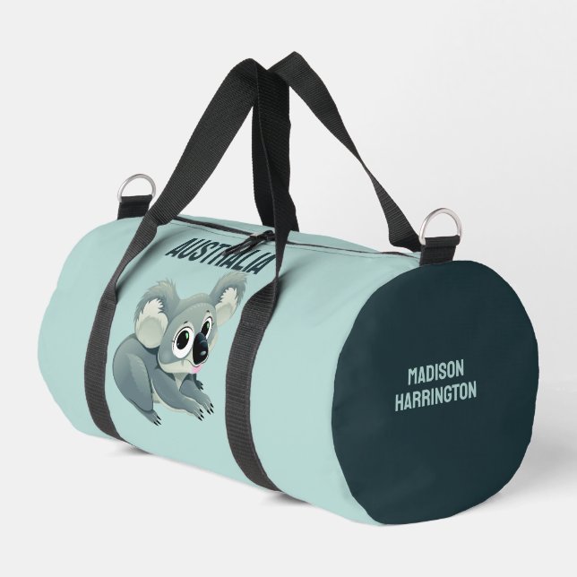Bolso De Deporte Pequeño Nombre y texto personalizados Koala (Esquina izquierda)