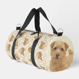 Bolso De Deporte Pequeño Norfolk Terrier Pintura Cuta Original Mascota Perr