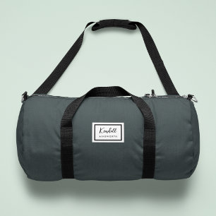 Bolso De Deporte Pequeño Nostalgia americana clásica simple verde mínimo