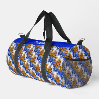 Bolso De Deporte Pequeño Nubes de cielo azul patrón abstracto personalizado