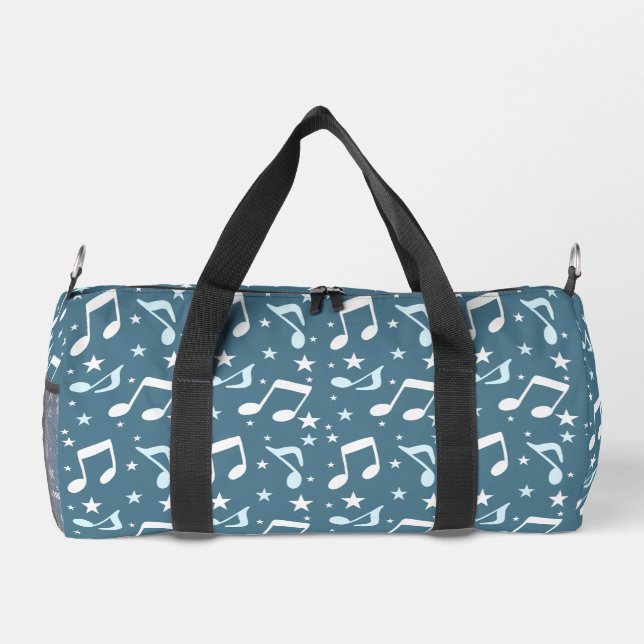Bolso De Deporte Pequeño Océano de música con patrón (Reverso)