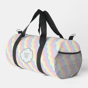 Bolso De Deporte Pequeño Olas de Arcoíris Pastel