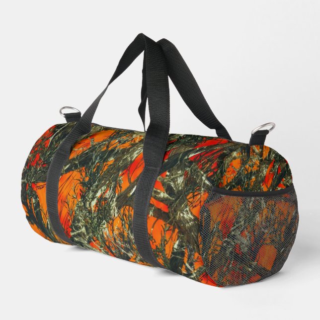 Bolso De Deporte Pequeño Orange  Camouflage  (Esquina derecha)