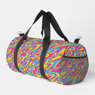 Bolso De Deporte Pequeño Orgulloso Pansexual Groovy Trippy Squiggly Quirky