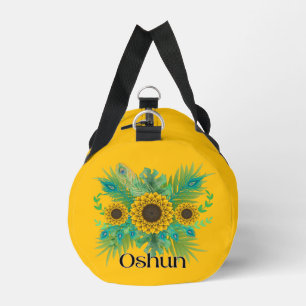 Bolso De Deporte Pequeño Oshun Goddess Sunflowers