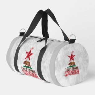 Bolso De Deporte Pequeño Oso de bandera de la República de California en de