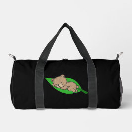 Bolso De Deporte Pequeño Oso en una hoja pequeña