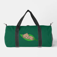 Oso en una hoja pequeña