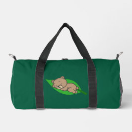 Bolso De Deporte Pequeño Oso en una hoja pequeña