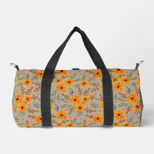Bolso De Deporte Pequeño Otoño Patrón floral Sage Verde