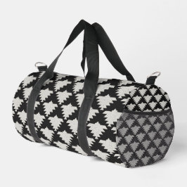 Bolso De Deporte Pequeño Pájaro geométrico tribal vintage | Boho negro y ma