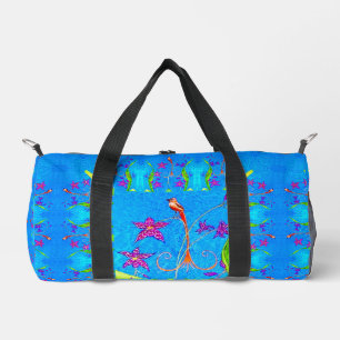 Bolso De Deporte Pequeño Pájaro Orquídea Pequeño y Bonito
