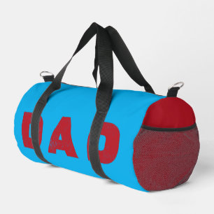 Bolso De Deporte Pequeño Papá [Texto Rojo Destrozado]