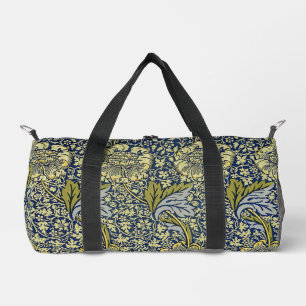 Bolso De Deporte Pequeño Papel pintado floral William Morris Kennet Azul Do