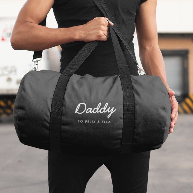 Bolso De Deporte Pequeño Papi | Niños modernos Nombres negros (Subido por el creador)