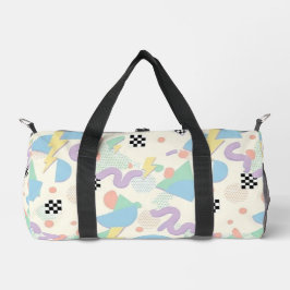 Bolso De Deporte Pequeño Pastel Abstract Shapes Pattern Design