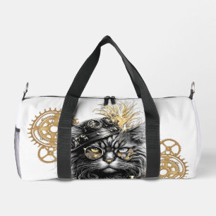 Bolso De Deporte Pequeño Patas descaradas El gato steampunk funky