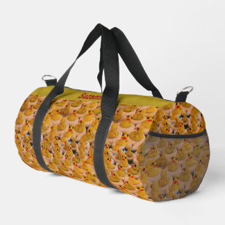 Bolso De Deporte Pequeño Patos de caucho amarillos muy finos personalizados