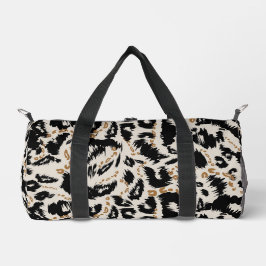 Bolso De Deporte Pequeño Patrón abstracto de leopardo africano bohemio