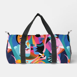 Bolso De Deporte Pequeño Patrón abstracto surrealista colorido