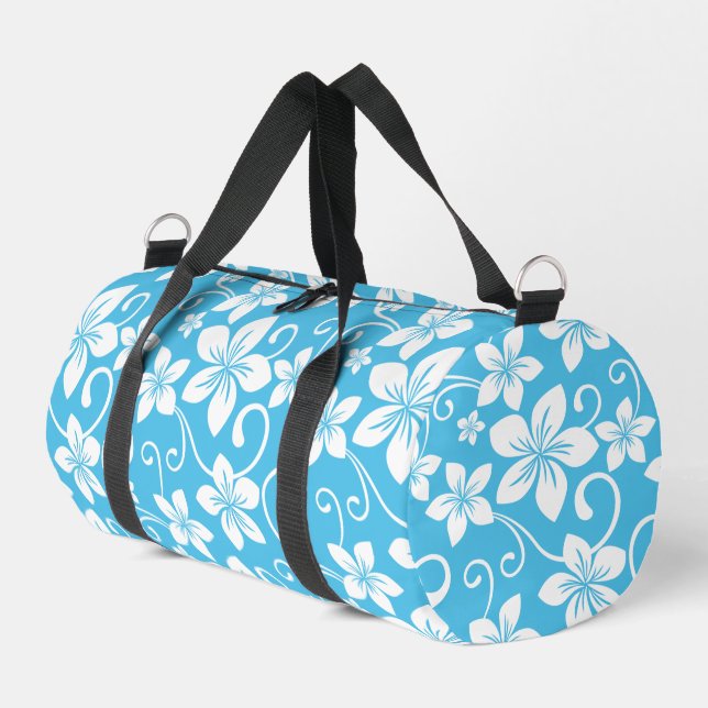 BOLSO DE DEPORTE PEQUEÑO PATRÓN AZUL DE HAWAII EN AZUL (Esquina izquierda)