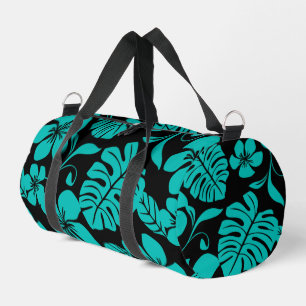 BOLSO DE DEPORTE PEQUEÑO PATRÓN BIKINI ROSA EN NEGRO/VERDE AZULADO