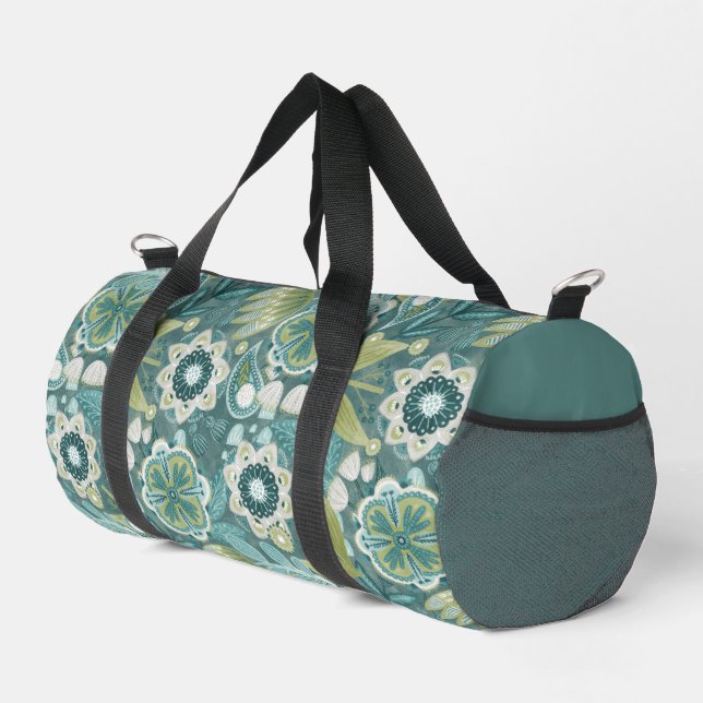 Bolso De Deporte Pequeño Patrón botánico boho floral (Esquina derecha)