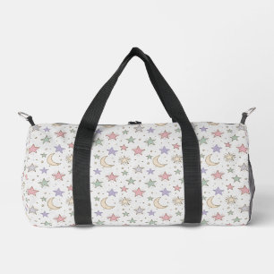 Bolso De Deporte Pequeño Patrón caprichoso de luna y estrellas