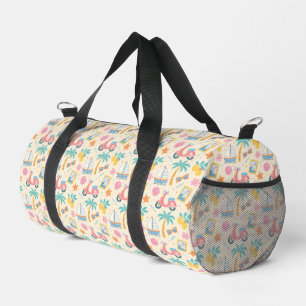 Bolso De Deporte Pequeño Patrón continuo de verano costero italiano