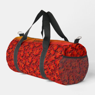 Bolso De Deporte Pequeño Patrón de arte de la naturaleza de las hojas de ro